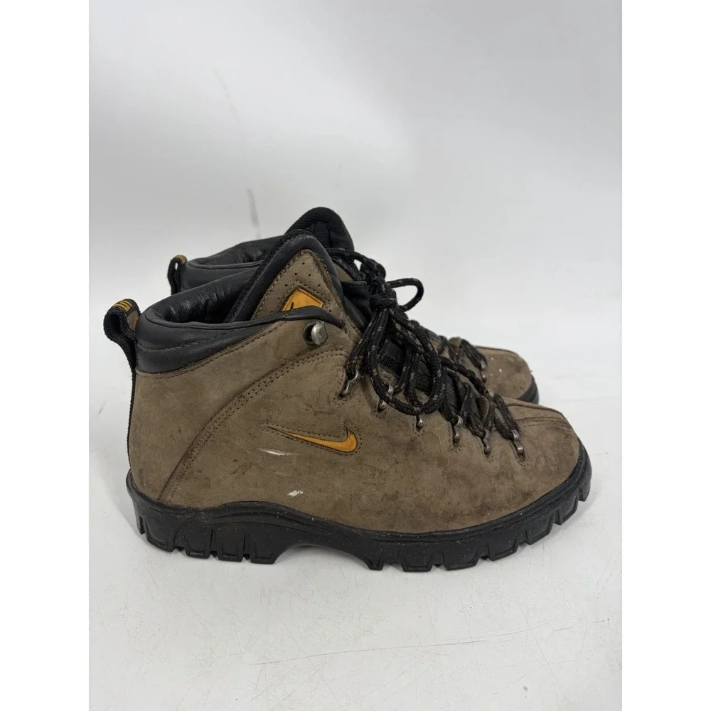 Vintage 90s Nike ACG Gimli Hiking Boot Mens US 7.5 Brown Suede Trail Shoes Rare